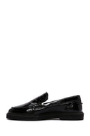Women's Black Patent Leather Masculine Loafer | Derimod Women's Black Patent Leather Masculine Loafer | Derimod