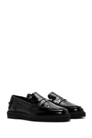 Women's Black Patent Leather Masculine Loafer | Derimod Women's Black Patent Leather Masculine Loafer | Derimod