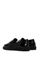 Women's Black Patent Leather Masculine Loafer | Derimod Women's Black Patent Leather Masculine Loafer | Derimod