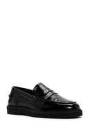 Women's Black Patent Leather Masculine Loafer | Derimod Women's Black Patent Leather Masculine Loafer | Derimod