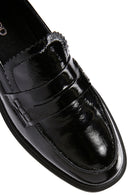 Women's Black Patent Leather Masculine Loafer | Derimod Women's Black Patent Leather Masculine Loafer | Derimod