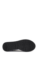 Women's Black Thick Heeled Lace-Up Leather Sneaker | Derimod Women's Black Thick Heeled Lace-Up Leather Sneaker | Derimod