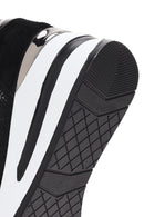 Kadın Siyah Kalın Topuklu Bağcıklı Deri Sneaker | Derimod Kadın Siyah Kalın Topuklu Bağcıklı Deri Sneaker | Derimod