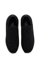 Derimod Zero Women's Black Thick Soled Stone Sneaker | Derimod Derimod Zero Women's Black Thick Soled Stone Sneaker | Derimod