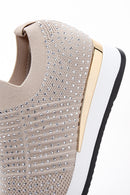 Derimod Zero Women's Beige Thick Soled Stone Sneaker | Derimod Derimod Zero Women's Beige Thick Soled Stone Sneaker | Derimod