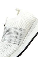 Derimod Zero Women's White Thick Soled Stone Sneaker | Derimod Derimod Zero Women's White Thick Soled Stone Sneaker | Derimod
