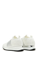 Derimod Zero Women's White Thick Soled Stone Sneaker | Derimod Derimod Zero Women's White Thick Soled Stone Sneaker | Derimod