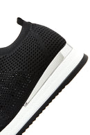 Derimod Zero Women's Black Thick Soled Stone Sneaker | Derimod Derimod Zero Women's Black Thick Soled Stone Sneaker | Derimod