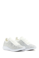 Derimod Zero Women's White Stone Sneaker | Derimod Derimod Zero Women's White Stone Sneaker | Derimod