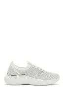 Derimod Zero Women's White Thick Soled Stone Sneaker | Derimod Derimod Zero Women's White Thick Soled Stone Sneaker | Derimod