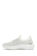 Derimod Zero Women's White Thick Soled Stone Sneaker | Derimod Derimod Zero Women's White Thick Soled Stone Sneaker | Derimod