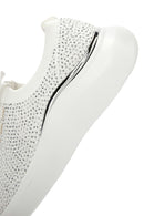 Derimod Zero Women's White Thick Soled Stone Sneaker | Derimod Derimod Zero Women's White Thick Soled Stone Sneaker | Derimod