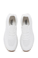 Derimod Zero Kadın Beyaz Bağcıklı Kalın Tabanlı Sneaker | Derimod Derimod Zero Kadın Beyaz Bağcıklı Kalın Tabanlı Sneaker | Derimod