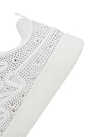 Kadın Beyaz Taşlı Sneaker | Derimod Kadın Beyaz Taşlı Sneaker | Derimod