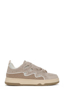 Women's Beige Stone Sneaker | Derimod Women's Beige Stone Sneaker | Derimod
