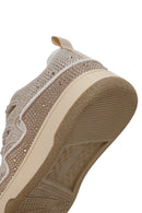 Kadın Bej Taşlı Sneaker | Derimod Kadın Bej Taşlı Sneaker | Derimod