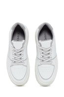 Women's White Thick Soled Sneaker | Derimod Women's White Thick Soled Sneaker | Derimod