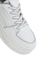 Women's White Thick Soled Sneaker | Derimod Women's White Thick Soled Sneaker | Derimod