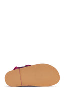 Kadın Pembe Bilekten Bantlı Sandalet | Derimod Kadın Pembe Bilekten Bantlı Sandalet | Derimod