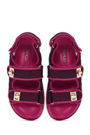 Kadın Pembe Bilekten Bantlı Sandalet | Derimod Kadın Pembe Bilekten Bantlı Sandalet | Derimod