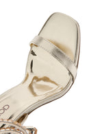Women's Gold Ankle Strap High Heel Sandals | Derimod Women's Gold Ankle Strap High Heel Sandals | Derimod