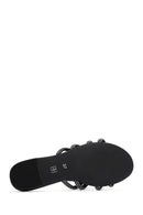 Kadın Siyah Taşlı Terlik | Derimod Kadın Siyah Taşlı Terlik | Derimod