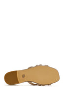 Women's Gold Stone Slippers | Derimod Women's Gold Stone Slippers | Derimod