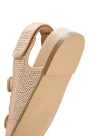 Kadın Bej Taşlı Sandalet | Derimod Kadın Bej Taşlı Sandalet | Derimod