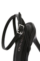 Women's Black Ankle Strap Stone Thin Heel Sandals | Derimod Women's Black Ankle Strap Stone Thin Heel Sandals | Derimod