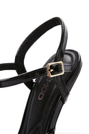 Kadın Siyah Bilekten Bantlı Topuklu Sandalet | Derimod Kadın Siyah Bilekten Bantlı Topuklu Sandalet | Derimod