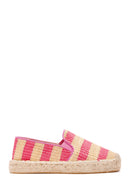 Women's Pink Straw Espadrilles | Derimod Women's Pink Straw Espadrilles | Derimod
