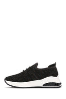 Derimod Zero Women's Black Lace-Up Thick Soled Sneaker | Derimod Derimod Zero Women's Black Lace-Up Thick Soled Sneaker | Derimod