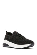 Derimod Zero Women's Black Lace-Up Thick Soled Sneaker | Derimod Derimod Zero Women's Black Lace-Up Thick Soled Sneaker | Derimod