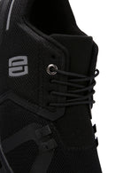 Derimod Zero Kadın Siyah Bağcıklı Sneaker | Derimod Derimod Zero Kadın Siyah Bağcıklı Sneaker | Derimod