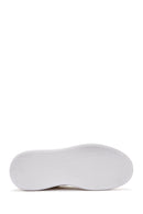 Women's White Lace-Up Thick Soled Sneaker | Derimod Women's White Lace-Up Thick Soled Sneaker | Derimod