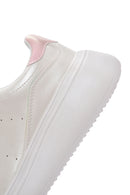 Women's White Lace-Up Thick Soled Sneaker | Derimod Women's White Lace-Up Thick Soled Sneaker | Derimod