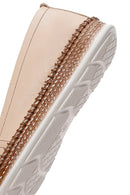 Kadın Bej Deri Comfort Loafer | Derimod Kadın Bej Deri Comfort Loafer | Derimod