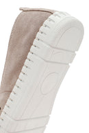 Women's Beige Suede Leather Comfort Loafer | Derimod Women's Beige Suede Leather Comfort Loafer | Derimod