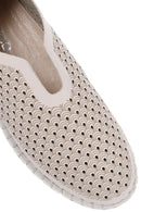 Women's Cream Leather Comfort Shoes | Derimod Women's Cream Leather Comfort Shoes | Derimod