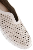 Women's Cream Leather Comfort Shoes | Derimod Women's Cream Leather Comfort Shoes | Derimod
