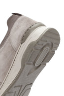 Kadın Bej Bağcıklı Süet Deri Sneaker | Derimod Kadın Bej Bağcıklı Süet Deri Sneaker | Derimod