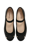 Women's Black Leather Ballerinas | Derimod Women's Black Leather Ballerinas | Derimod