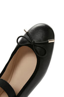 Women's Black Leather Ballerinas | Derimod Women's Black Leather Ballerinas | Derimod