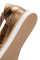 Kadın Bakır Kalın Tabanlı Deri Sandalet | Derimod Kadın Bakır Kalın Tabanlı Deri Sandalet | Derimod