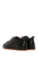 Erkek Siyah Bağcıklı Deri Sneaker | Derimod Erkek Siyah Bağcıklı Deri Sneaker | Derimod