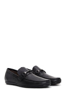 Erkek Siyah Baskılı Deri Casual Loafer | Derimod Erkek Siyah Baskılı Deri Casual Loafer | Derimod