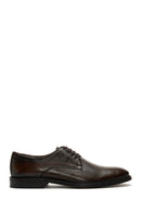 Men's Brown Laced Leather Classic Shoes | Derimod Men's Brown Laced Leather Classic Shoes | Derimod
