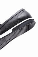 Men's Black Leather Casual Loafer | Derimod Men's Black Leather Casual Loafer | Derimod