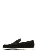 Men's Black Nubuck Leather Casual Loafer | Derimod Men's Black Nubuck Leather Casual Loafer | Derimod
