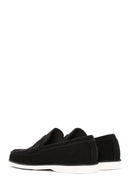 Men's Black Nubuck Leather Casual Loafer | Derimod Men's Black Nubuck Leather Casual Loafer | Derimod